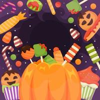 Halloween Trick or Treat Background vector