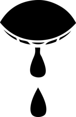 flat symbol crying eye