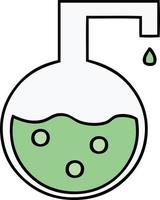 cute cartoon science experiment vector