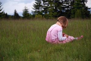 little girl crying photo