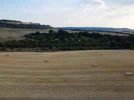 Agricultural Farms and Working Machines at Dunstable Downs England photo
