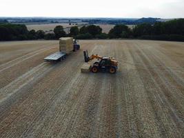 Agricultural Farms and Working Machines at Dunstable Downs England photo