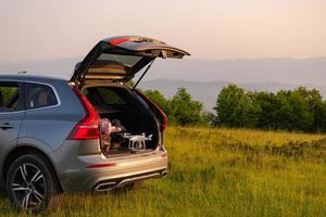 drone ready for fly in suv trunk l photo