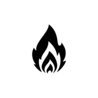icono de fuego eps 10 vector