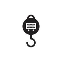 Hanging Weight Scales Icon Eps 10 vector