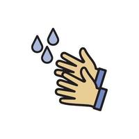 Hand Washing Icon EPS 10 vector