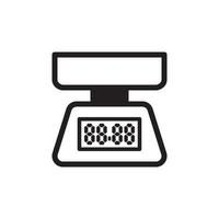 Kitchen Scales Icon EPS 10 vector