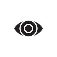 icono de ojo eps 10 vector