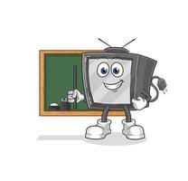 old retro tv vector cartoon