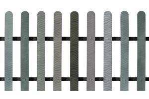 Varicolored wooden fence isolated on white background, wood pattern,clipping path photo