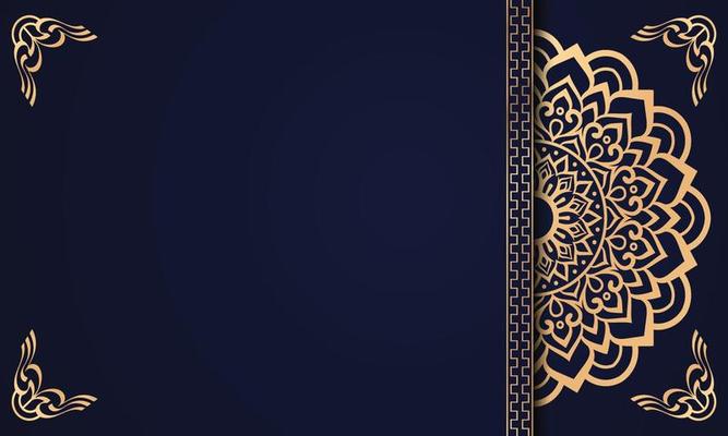 Luxury mandala background Design presentation Template