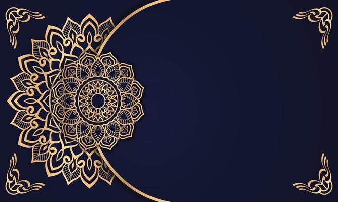 Luxury mandala background Design presentation Template