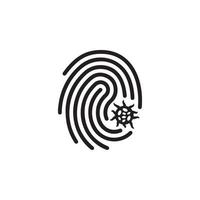 Fingerprint Icon EPS 10 vector