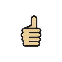 Thumbs Up and Down Icon EPS 10 vector