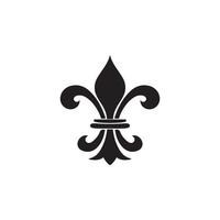 Fleur de Lis Heraldic Icon EPS 10 vector