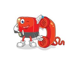 gasoline pump mascot vector