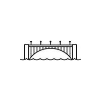 puente icono eps 10 vector