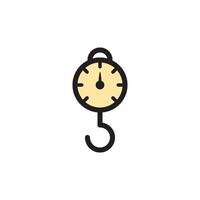 Hanging Weight Scales Icon Eps 10 vector