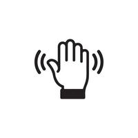 Wave Hand Icon EPS 10 vector
