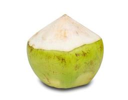 Coconut Water Drink  isolated on white background,clipping path photo