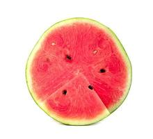 watermelon sliced isolated on white background photo