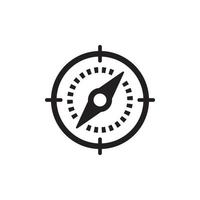 Compass and Map Navigation Icon EPS 10 vector