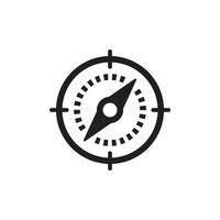 Compass and Map Navigation Icon EPS 10 vector