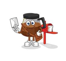 coffee machine vector character