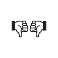 Thumbs Up and Down Icon EPS 10 vector