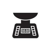 Balanzas de cocina icono eps 10 vector