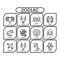 icono del zodiaco eps 10