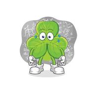 clover character cartoon vector