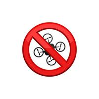 Prohibition Drone Icon EPS 10 vector