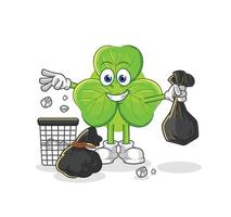 clover character cartoon vector