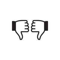 Thumbs Up and Down Icon EPS 10 vector