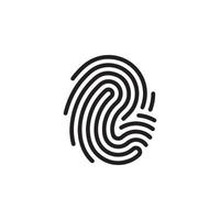 Fingerprint Icon EPS 10 vector