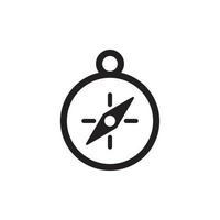 Compass and Map Navigation Icon EPS 10 vector