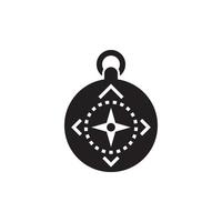 Compass and Map Navigation Icon EPS 10 vector