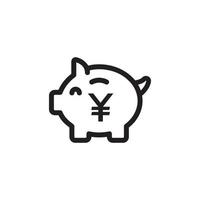 Piggy Bank Icon EPS 10 vector