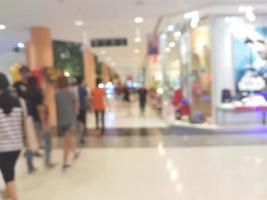 shopping mall blur background photo