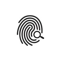 Fingerprint Icon EPS 10 vector