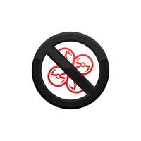 prohibición drone icono eps 10 vector