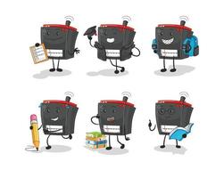 radio cartoon character vector