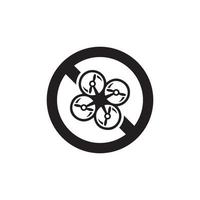 Prohibition Drone Icon EPS 10 vector