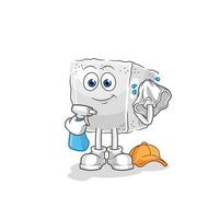 sugar cube cartoon vector