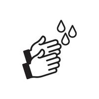 Hand Washing Icon EPS 10 vector