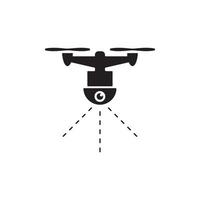 icono de dron eps 10 vector