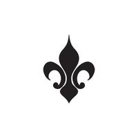 Fleur de Lis Heraldic Icon EPS 10 vector