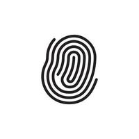 Fingerprint Icon EPS 10 vector