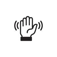 Wave Hand Icon EPS 10 vector